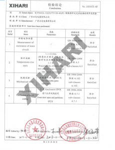 產(chǎn)品檢驗報告