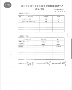 產(chǎn)品檢驗報告